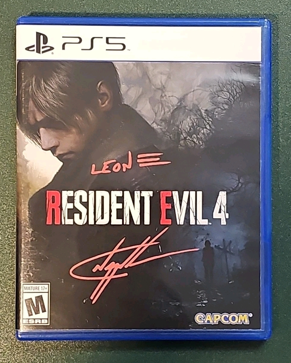 Authenticated Resident Evil 4 PS5 Signed by Leon S. Kennedy (Nick Apostolides)